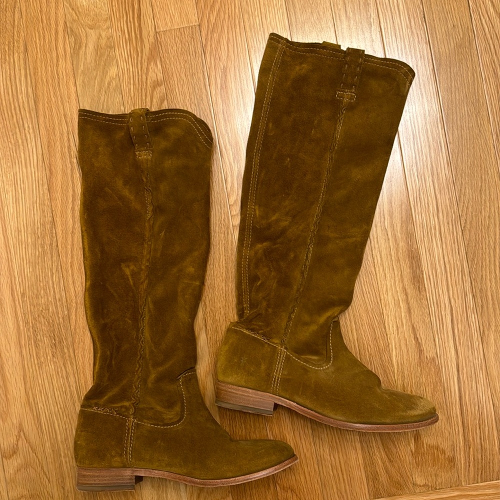 FRYE suede brown boots size 8.5